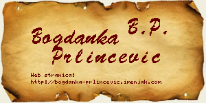 Bogdanka Prlinčević vizit kartica